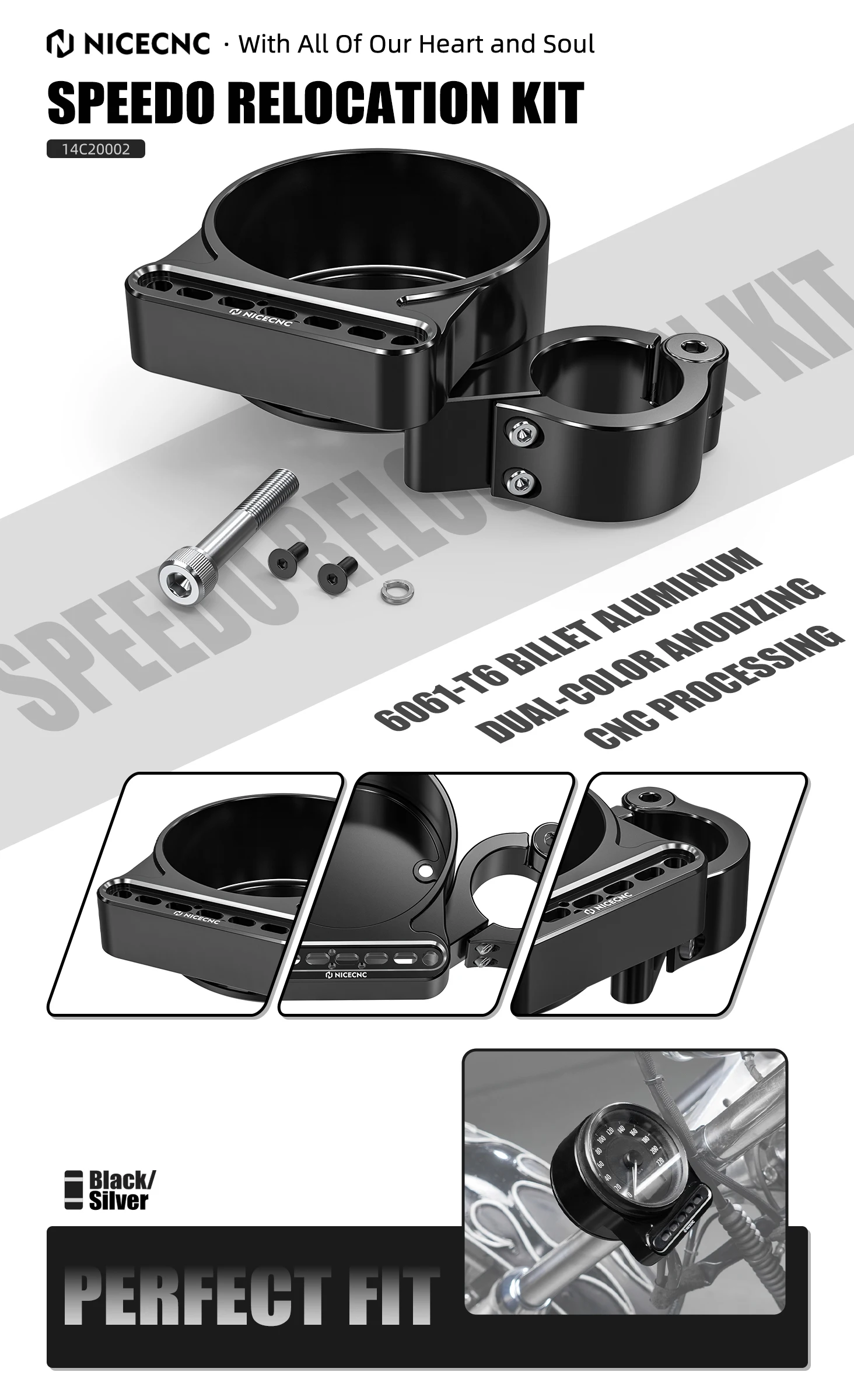 Für Harley Sportster 883 1200 XL883 1200 Seite Tacho Umzug Abdeckung Instrument Halterung Eisen 883 XL883N XL1200NS Vierzig Acht – Detail 8