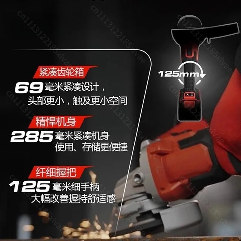 Multifunctional Variable Speed Angle Grinder, 20V Brushless Lithium Ion Handheld Power Tool for Metal Cutting, Polishing