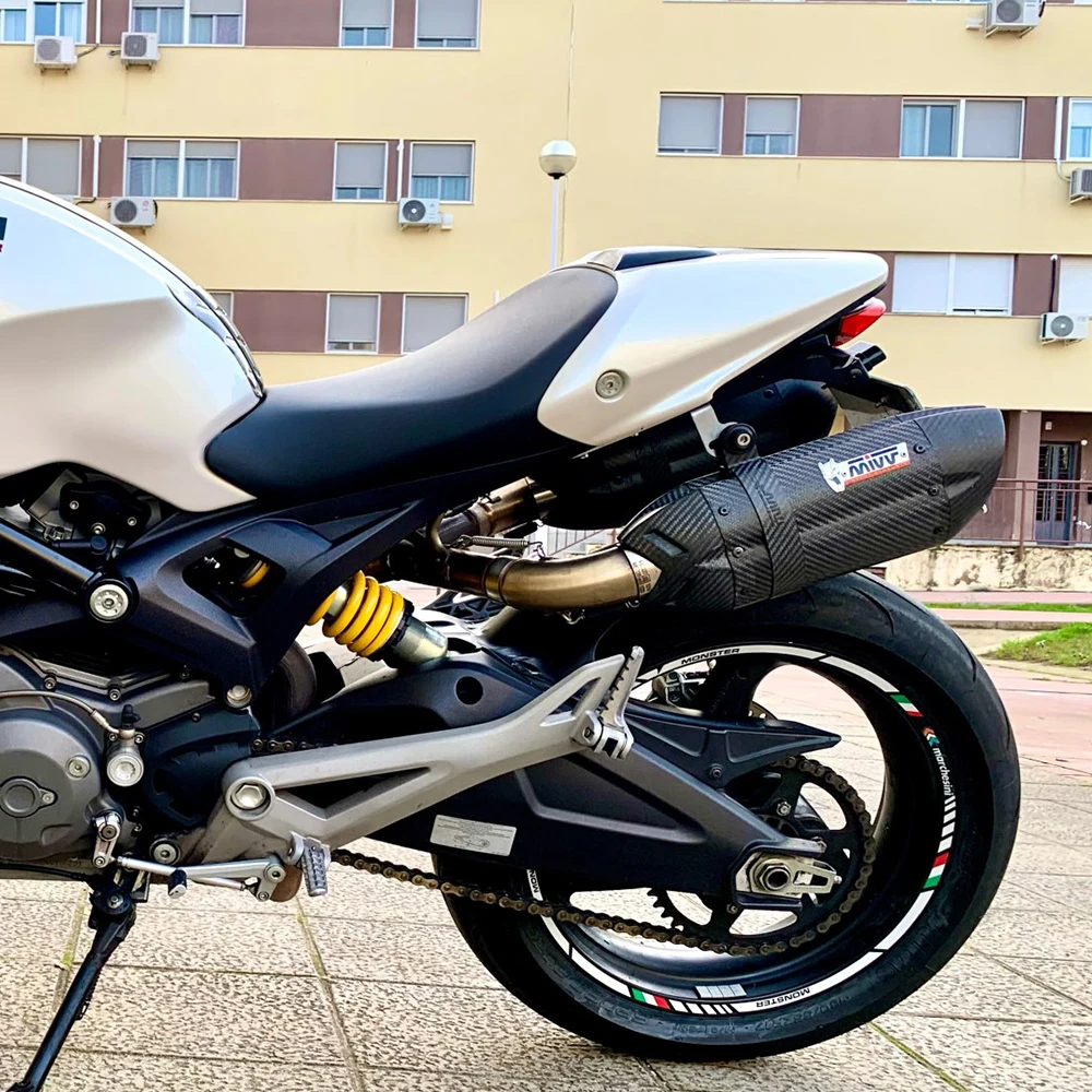 Calcomanías para llantas de motocicleta, juego de rayas reflectantes para DUCATI MULTISTRADA 1260, 1200, 1200S, 17 pulgadas