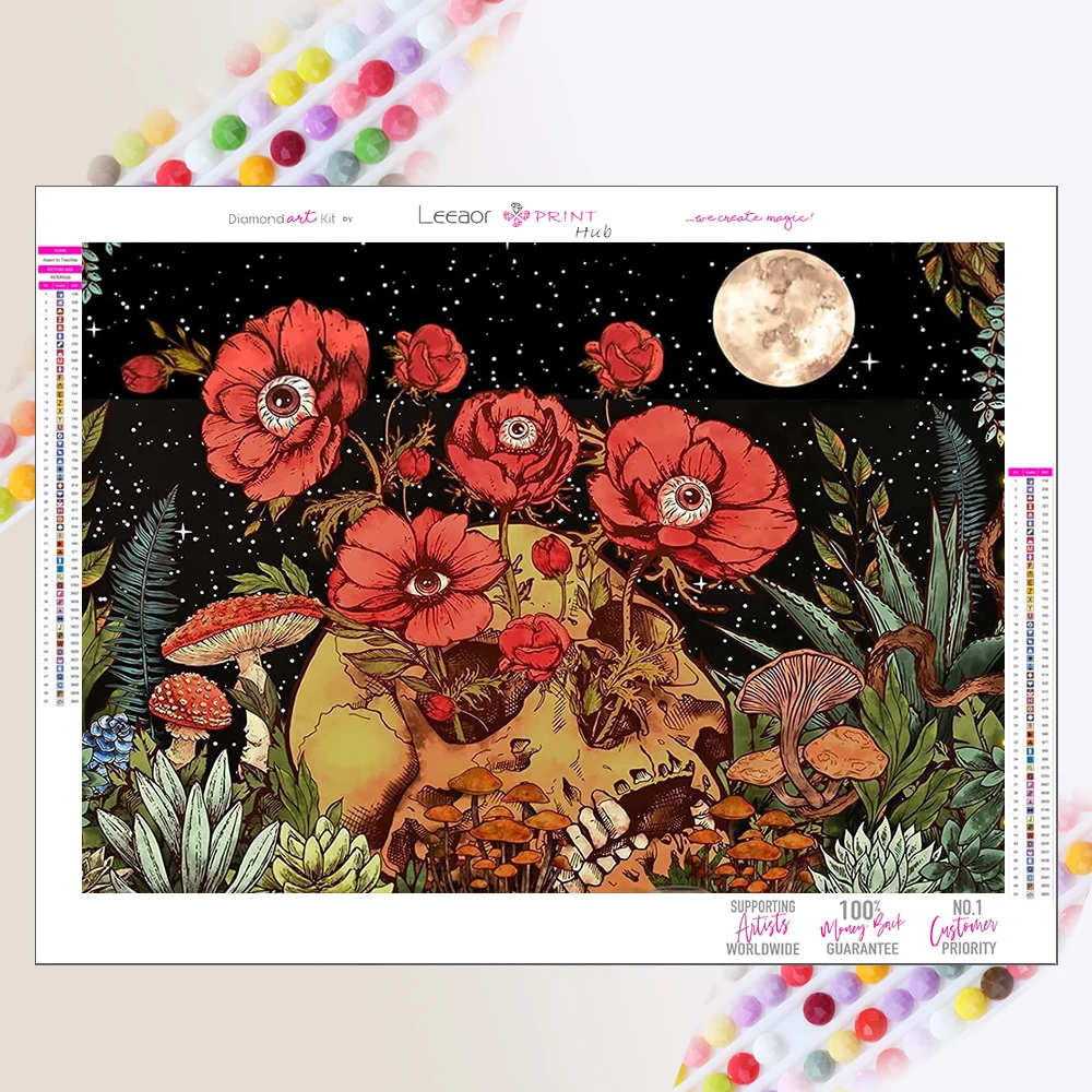 Diamond Painting DIY Landscape Flower Art 5D Illustration Full Rhinestone Cross Stitch Wall Home Room Bar Decor Алмазная Мозаика