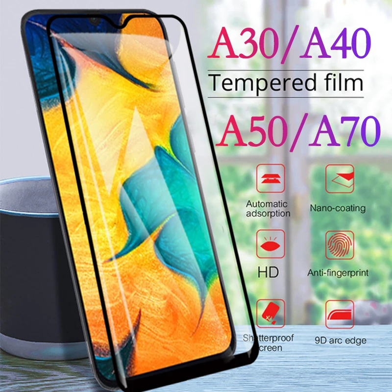 

Защитное стекло для Samsung A30, A40, A50, оригинальное закаленное защитное стекло для Galaxy A70, A20, M30, закаленное защитное стекло для экрана A 30, 40, 70, 50