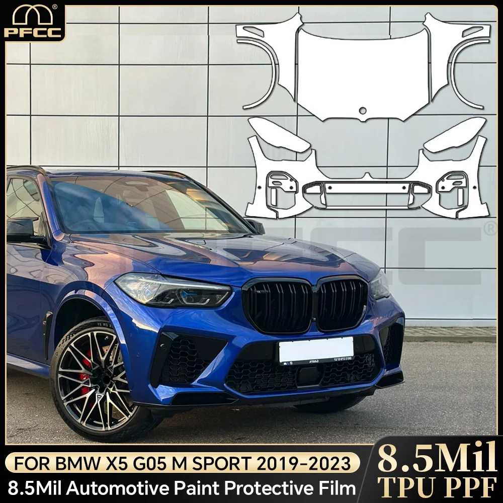 

9Mil For BMW X5 G05 M SPORT 2019-2023 Paint Protection Film Clear Bra Car Body Anti-Scratch Pre-cut Resistant Invisible Cover