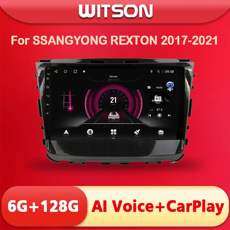 

WITSON Andriod 11 Auto Multimedia for SSANGYONG REXTON 2017-2021 DSP GPS Video Stero Carplay Navi WiFi AI Voice Car Radio