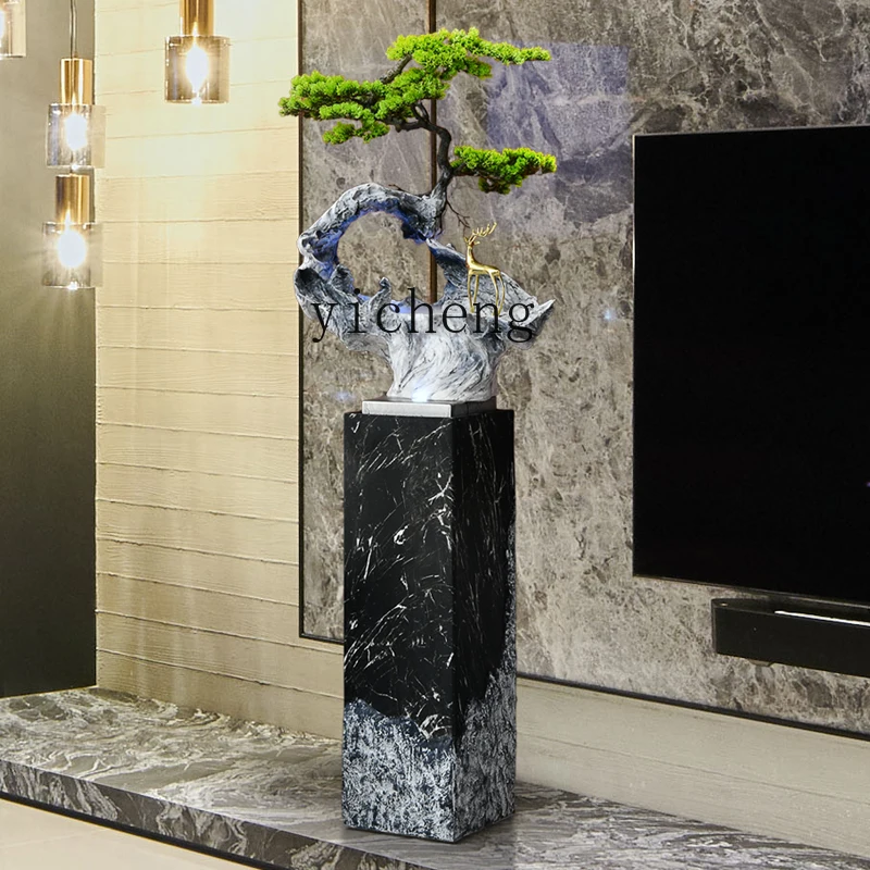 

TWR Large Floor-Standing Flowing Water Ornament Circulating Water Fountain Decoration