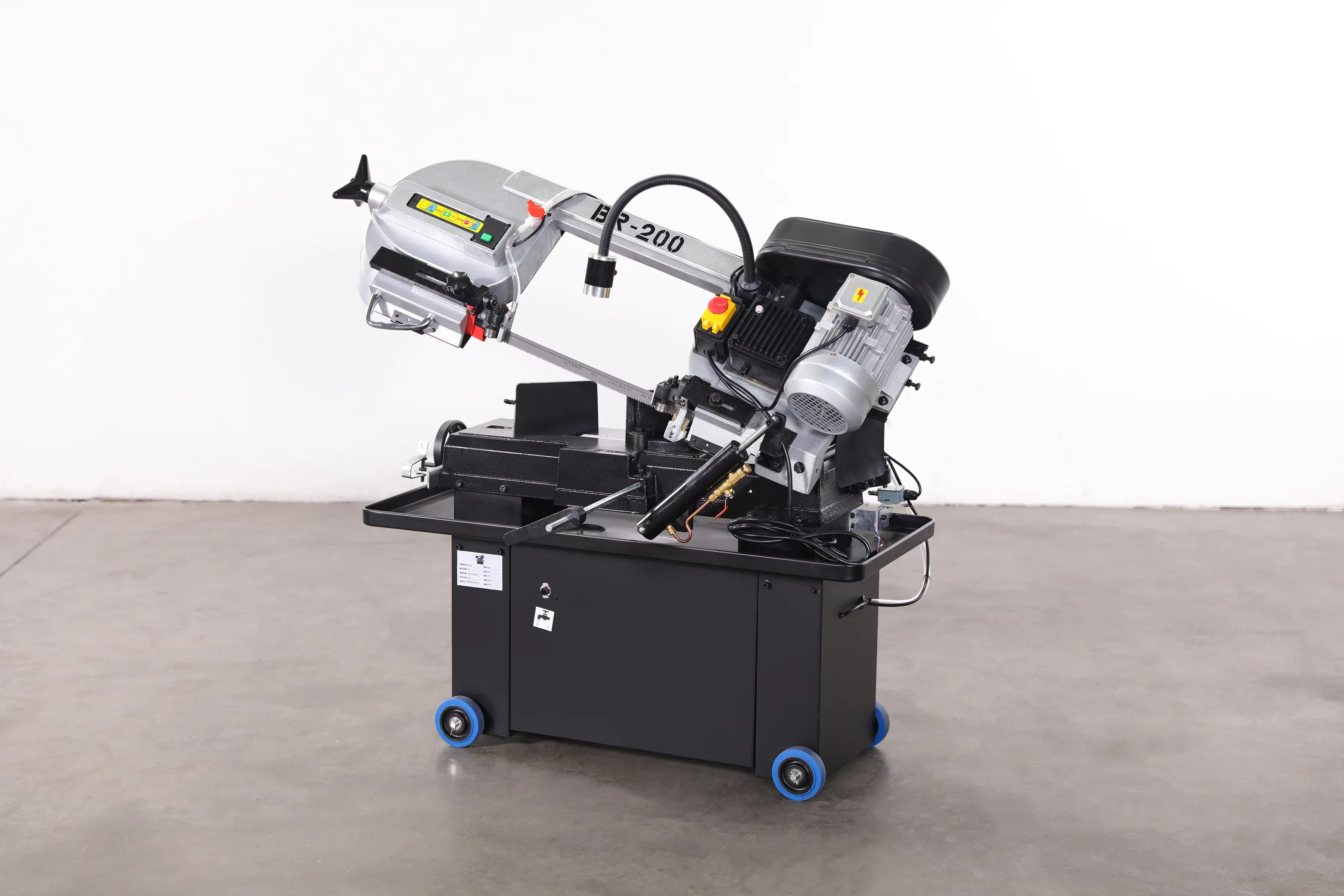 Micro Steel Horizontal Sawing Machine Metal Band Sawing Machine BR-200