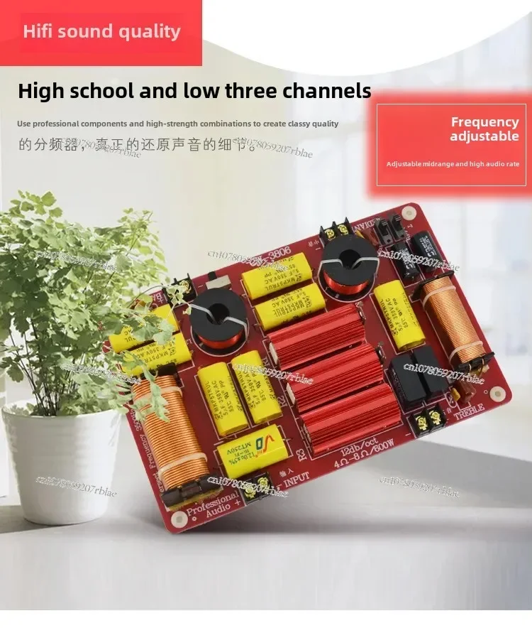 

Universal 3 Way 600W Hi/Mi/Lo Crossover Frequency Divider Clear Audio