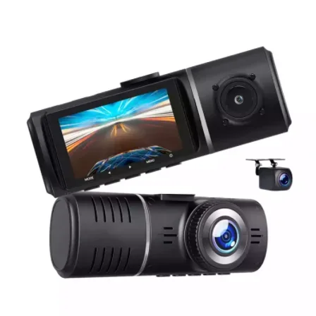 

Hannel Dash Cam 1080P Camera Triple Way Car Video Recorder Dashcam Front and Rear Camera with Night Vision for DVR Car Taxi