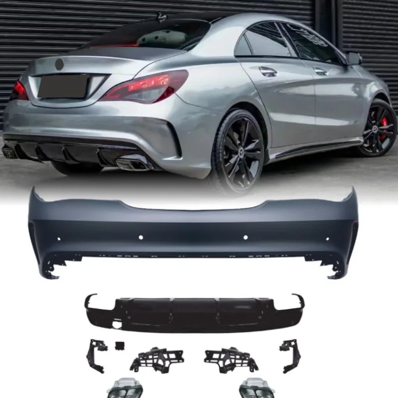 New High Quality Black Front Bumper Kit for Car Upgrade Parts with Easy Installation