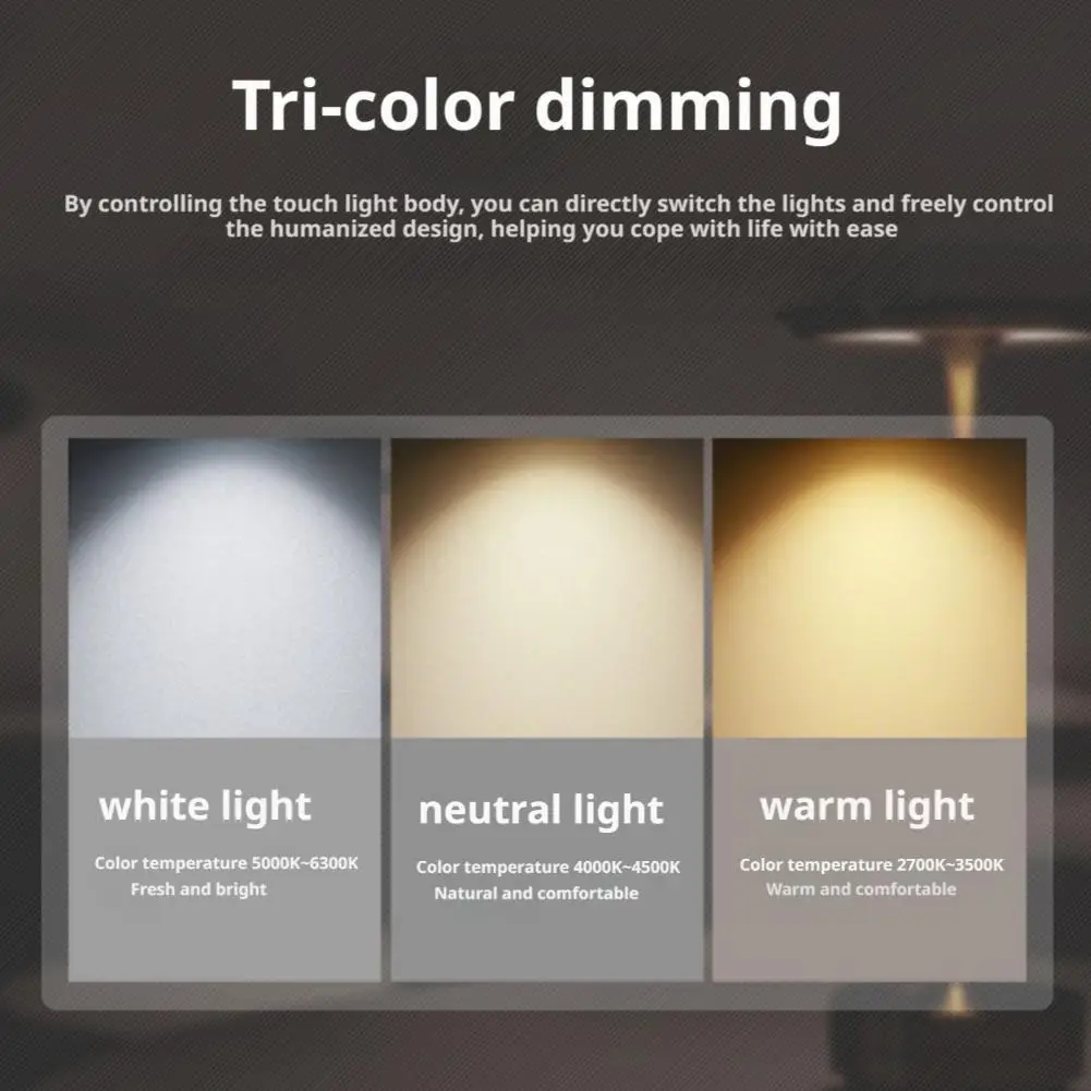 سبائك الألومنيوم مصباح ديكور بسيط LED ضوء الليل عكس الضوء بشكل لا نهائي جو الرجعية المحمولة القابلة لإعادة الشحن اللمس لمبة مكتب #6