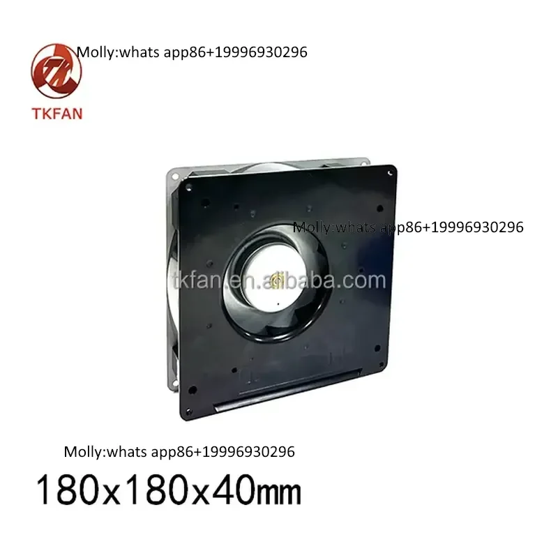 RG125-19 Turbo Blower & Centrifugal Fan High Pressure 180x180x40mm DC Radial Blower Electric 12v/24v/48v Metal Material