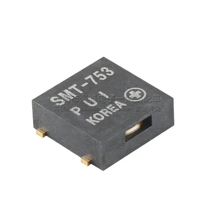 10PCS/ SMT-753 Imported Patch 3V Gold Plated Foot 98db 2830Hz Passive Electromagnetic Buzzer 10*10