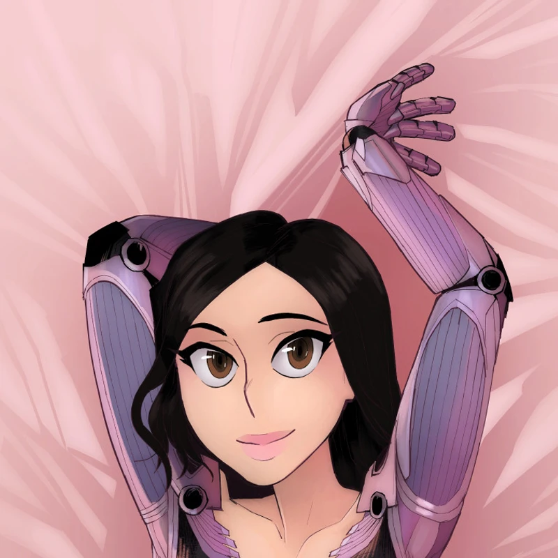 Alita Anime Dakimakura Pillow Cover Double Sided Print Hugging Body Pillow Case Multi Size 120-180cm