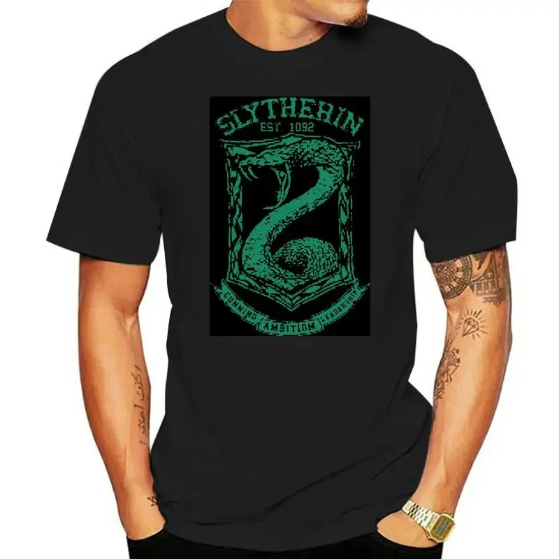 Men T-Shirt Tees Top Men Tshirt Slytherin Slytherin Oversized Graphic Harajuku Men Clothing Summer Funny Style Tops Fashion new