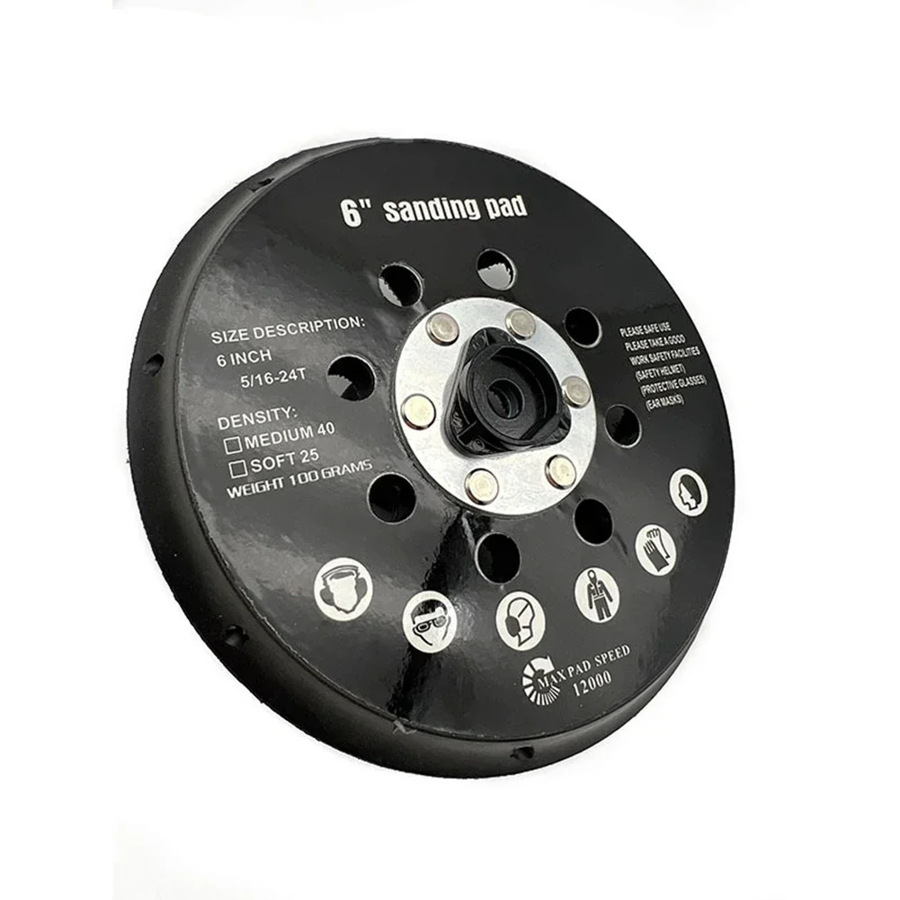 

Efficiently Designed Sander Backing Pad Perfectly Fits Most Orbital Sanders and Ensures Optimal Dust Management