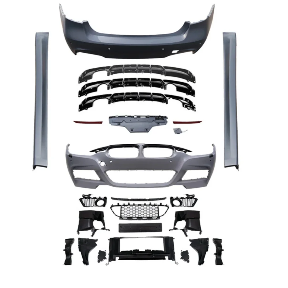 

Car Surround Body Kit front rear bumper Side skirt grill For BMW 3 series F30 F35 modified M-Tech