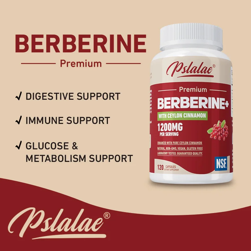 

Berberine - Supports Heart and Gastrointestinal Health, Improves Digestion Health, Brain Function, Enhance Immunity