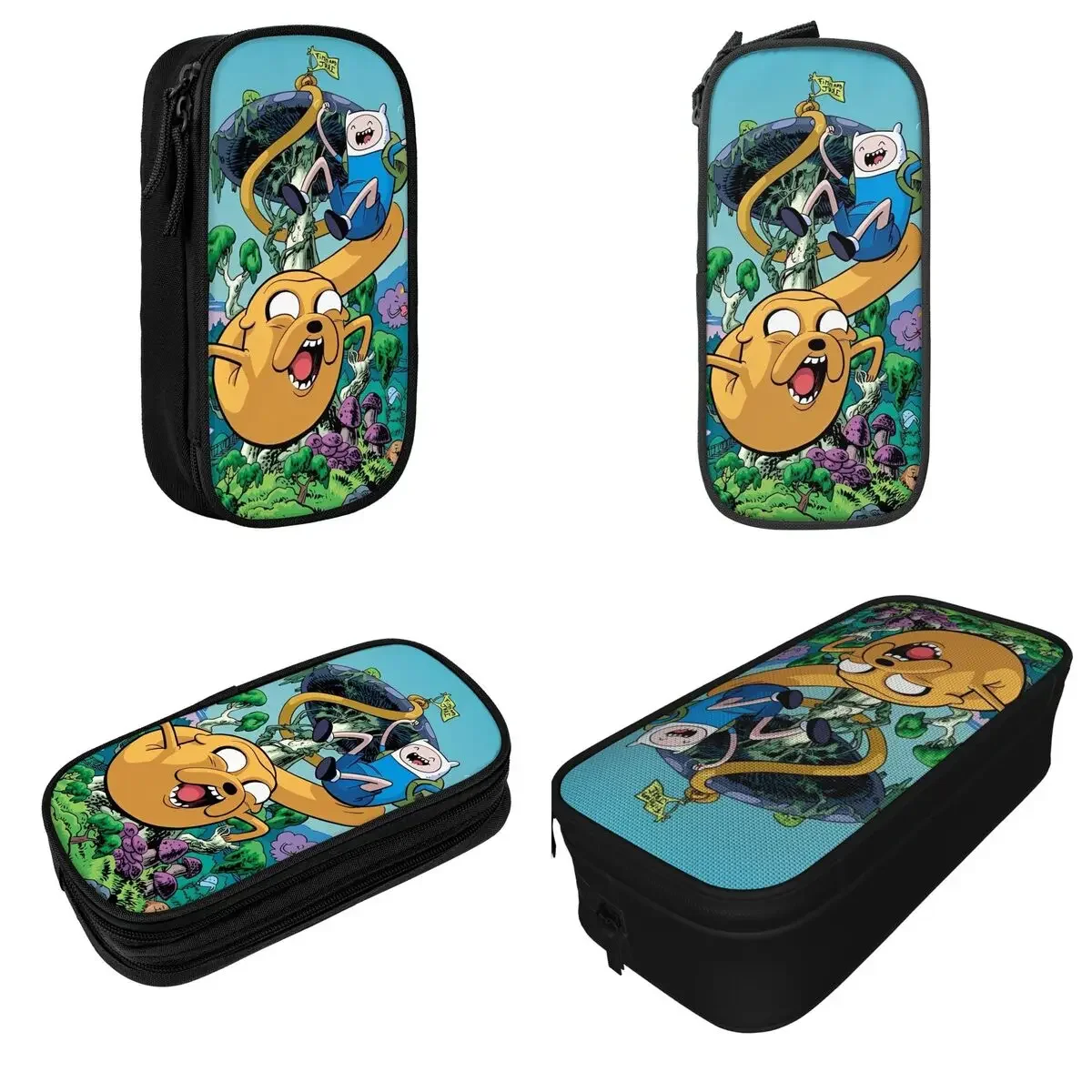 

Adventures Times Pencil Cases Finn Jake Cartoon Pencilcases Pen Box Big Capacity Pencil Bags School Supplies Zipper Stationery