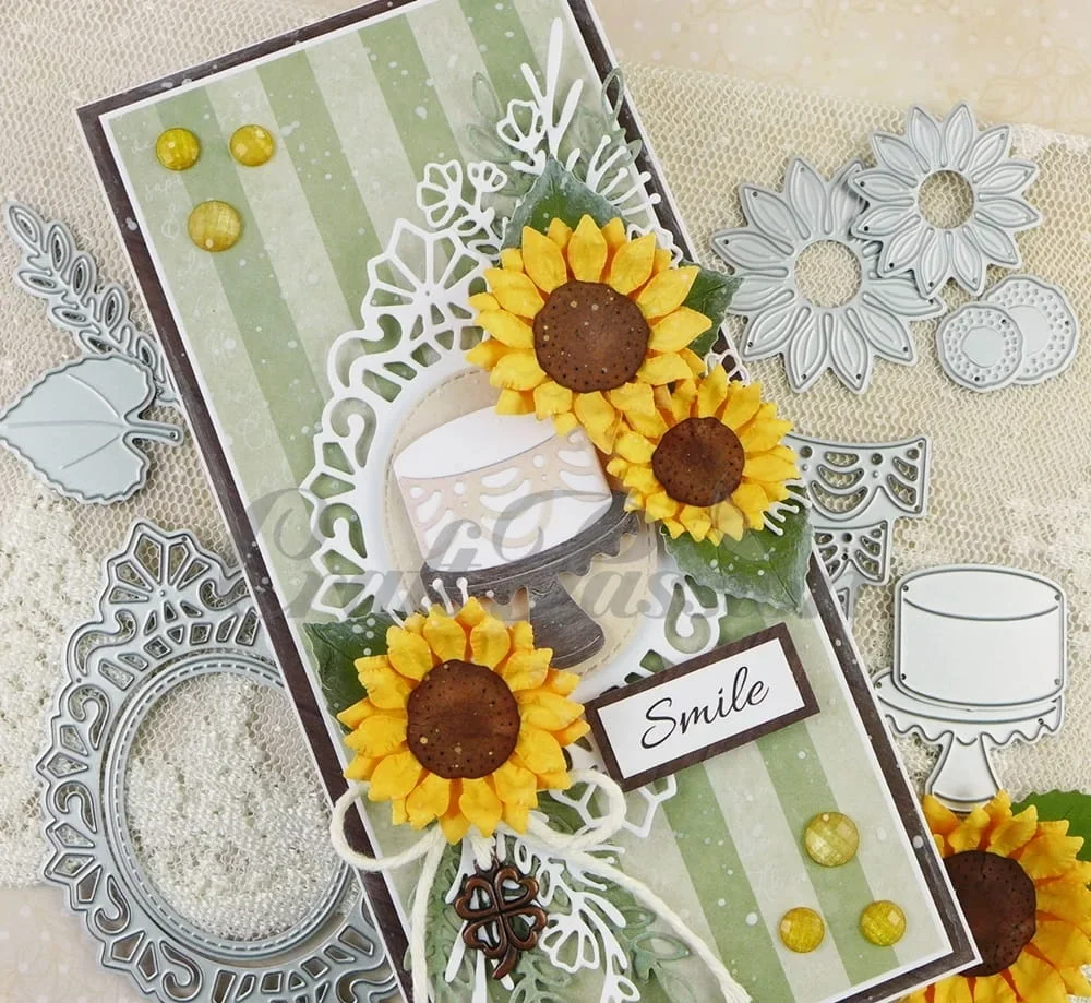 قوالب قطع معدنية من Piggy Craft قالب قوالب مقطوعة بحروف IHS إطار زهرة المضيف قصاصات ورقية قالب حرفي شفرة استنسل لكمة #1