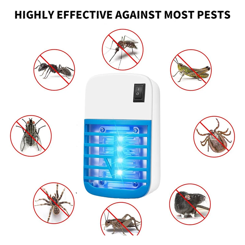 High Quality Mini Electric Mosquito Killer Lamp Pest Repellent LED Trap Bug UV Light Zapper for Anti Insect Eco-friendly Home