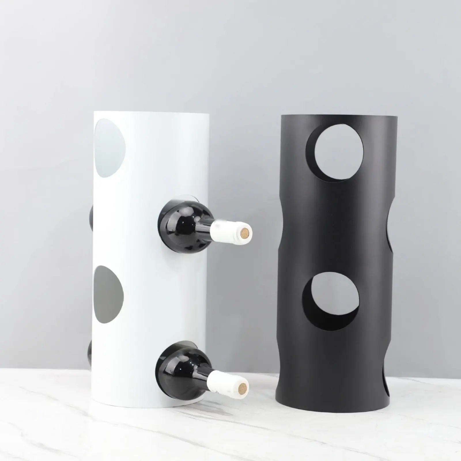 

Metal Wine Rack Decorative Nordic Bottle Holder Modern Wine Stand Stable Easy to Clean for Restaurant