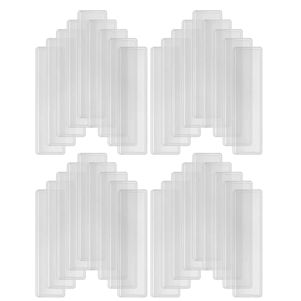 

4pcs Pockets Clear Self Adhesive Index Sticky For Cards Protection Transparent Protector Holders Warehouse Supplies Card Pockets