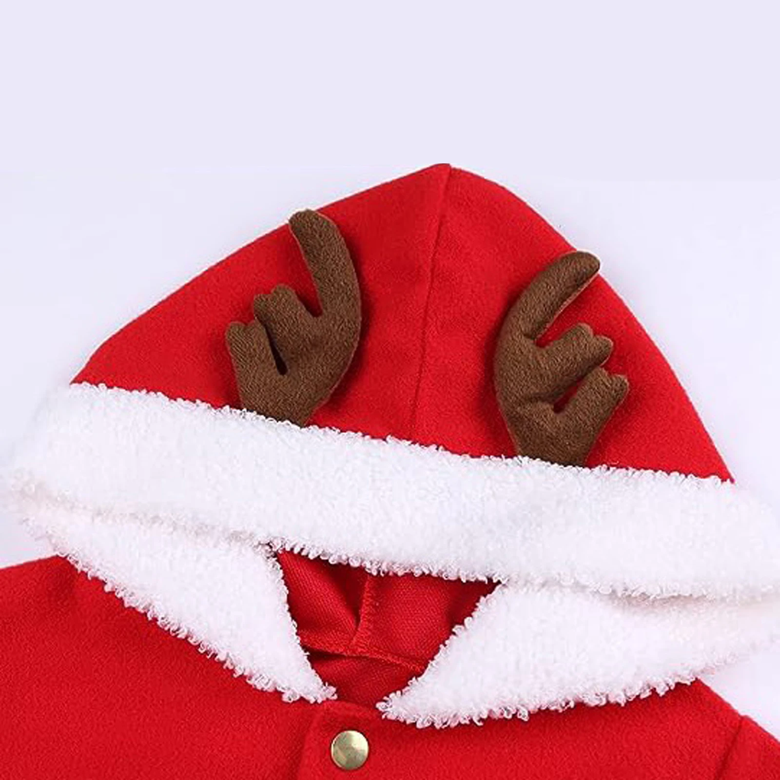 Disfraz de Navidad para niñas, bonito disfraz de reno con capucha, vestido de manga larga con cinturón para fiesta infantil, traje de Cosplay