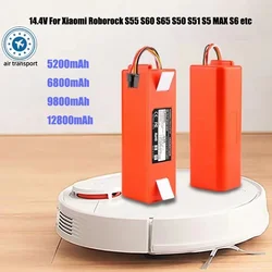 14.4V BRR-2P4S-5200S Robotic Vacuum Cleaner Battery For Xiaomi Roborock S55 S60 S65 S50 S51 S5 MAX S6 Part E45/S45,original cell