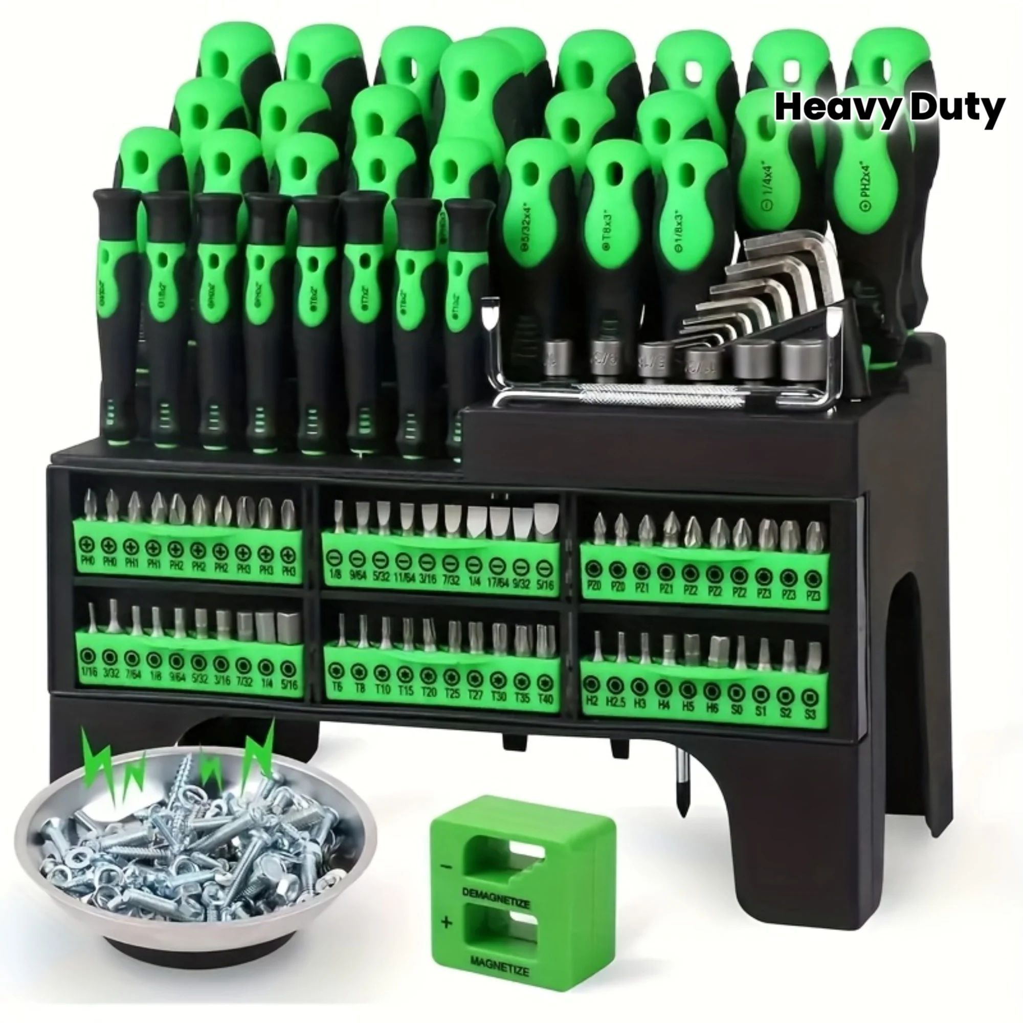 

Professional Magnetic Screwdriver Set with Shockproof Case - 30-in-1 Full Tool Kit for Car & Electronics Repair