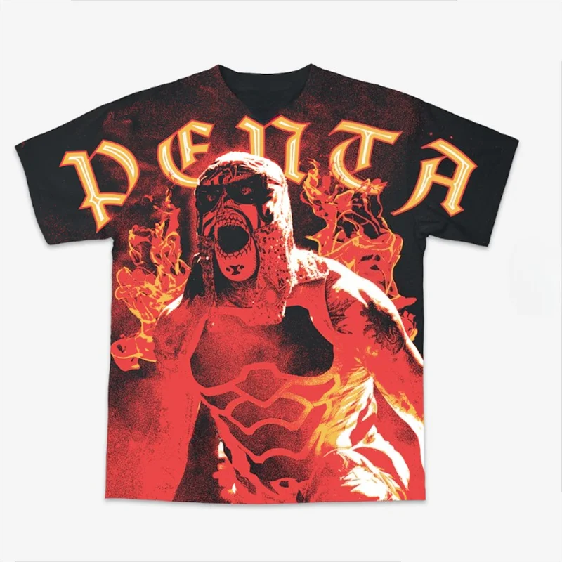 Penta El Zero Miedo Merch Unisex T-shirt Men Short Sleeve Tops fashion Tee Clothes Causal Y2K Tops