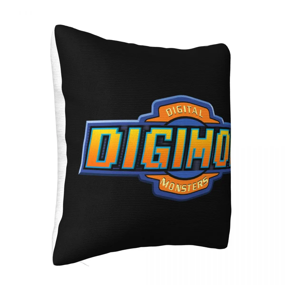 New Digimon Adventure Tri Logo Anime Mens S Black Size S To 3Xl Women Men Punk Dj Sale Western Style Pillow Case