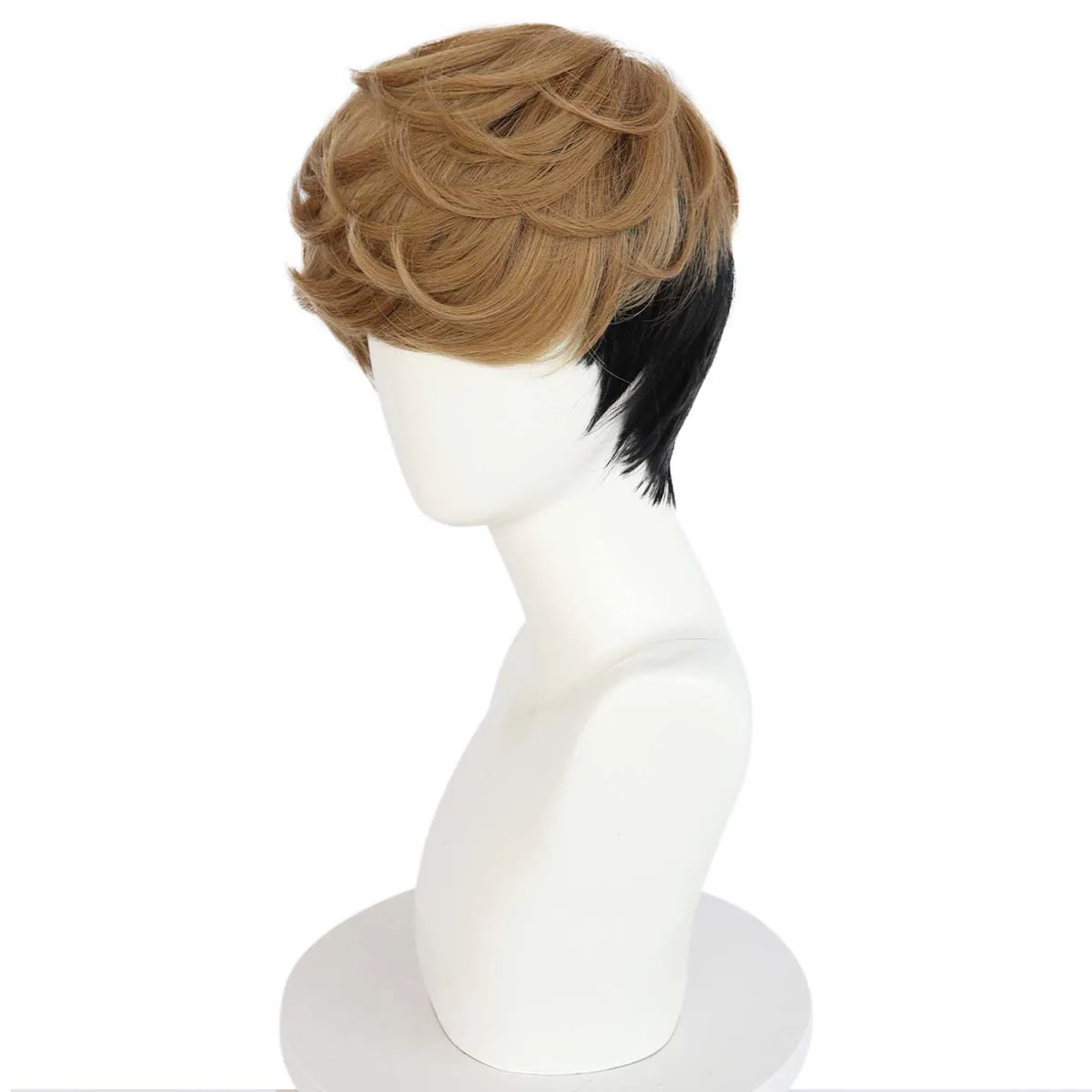 Peruka Anime Killing Stalking SangWoo Krótka Brązowa Syntetyczna