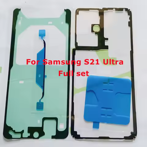 Full set For Samsung Galaxy S21 Ultra LCD Screen Back Battery Cover Sticker Tape Glue
