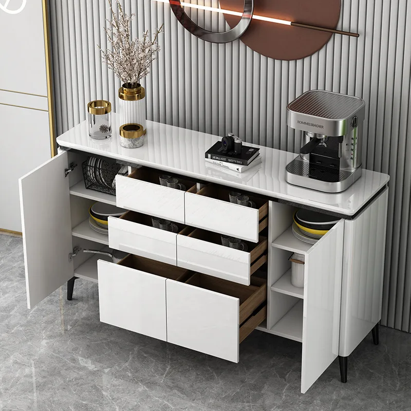 Side cabinet Modern simple kitchen Multifunctional dining room Integrated storage tea cabinet against the wall