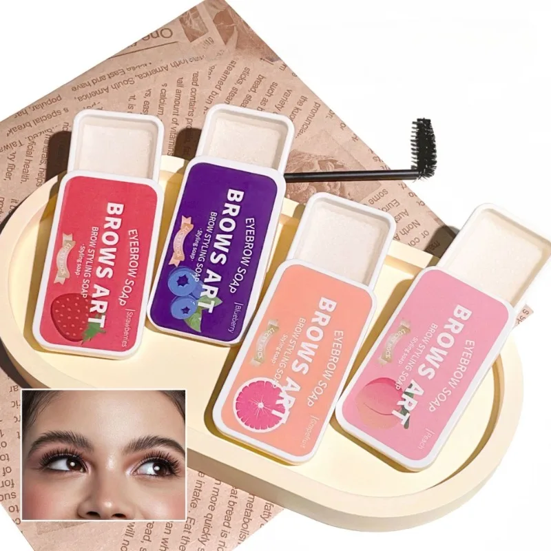 Clear Brow Soap Wax - มินิดีบุกเจลเขียนคิ้ว, กันน้ํา Fluffy Brow Styler