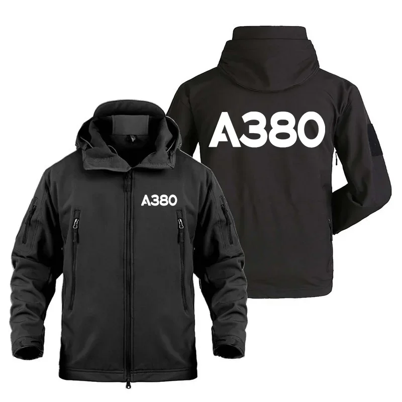 

Pilots Outdoor Aircraft A380 Aviation Flight Shark Skin Tactical Military Fleece Warm SoftShell Men's Coats Jackets