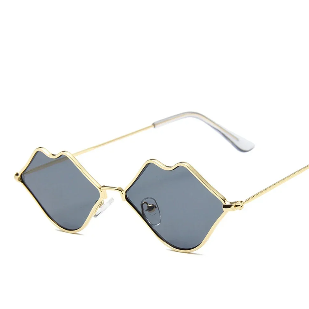 Xiaomi Sexy Rode Lippen Zonnebril 2025 Hippie Vintage zonnebril voor Vrouwen Festival Rave Party Zonnebril Dames Brillen