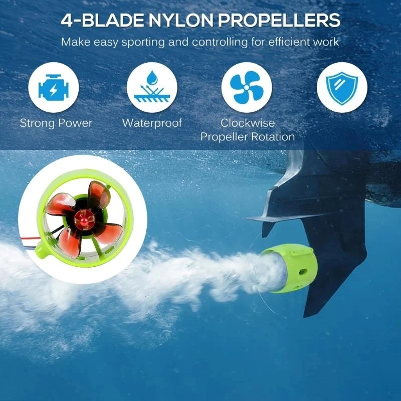 

Надежный бесщеточный двигатель 1000 кВ с вращающимся пропеллером и водонепроницаемостью. Эффективный двигатель для подводных