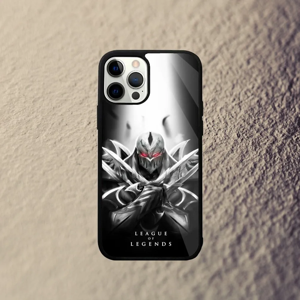 Game L-LOL Zed Phone Case For iPhone 15,14,13,12,11,Plus,Pro,Max Mini Magsafe Magnetic Wireless Charging