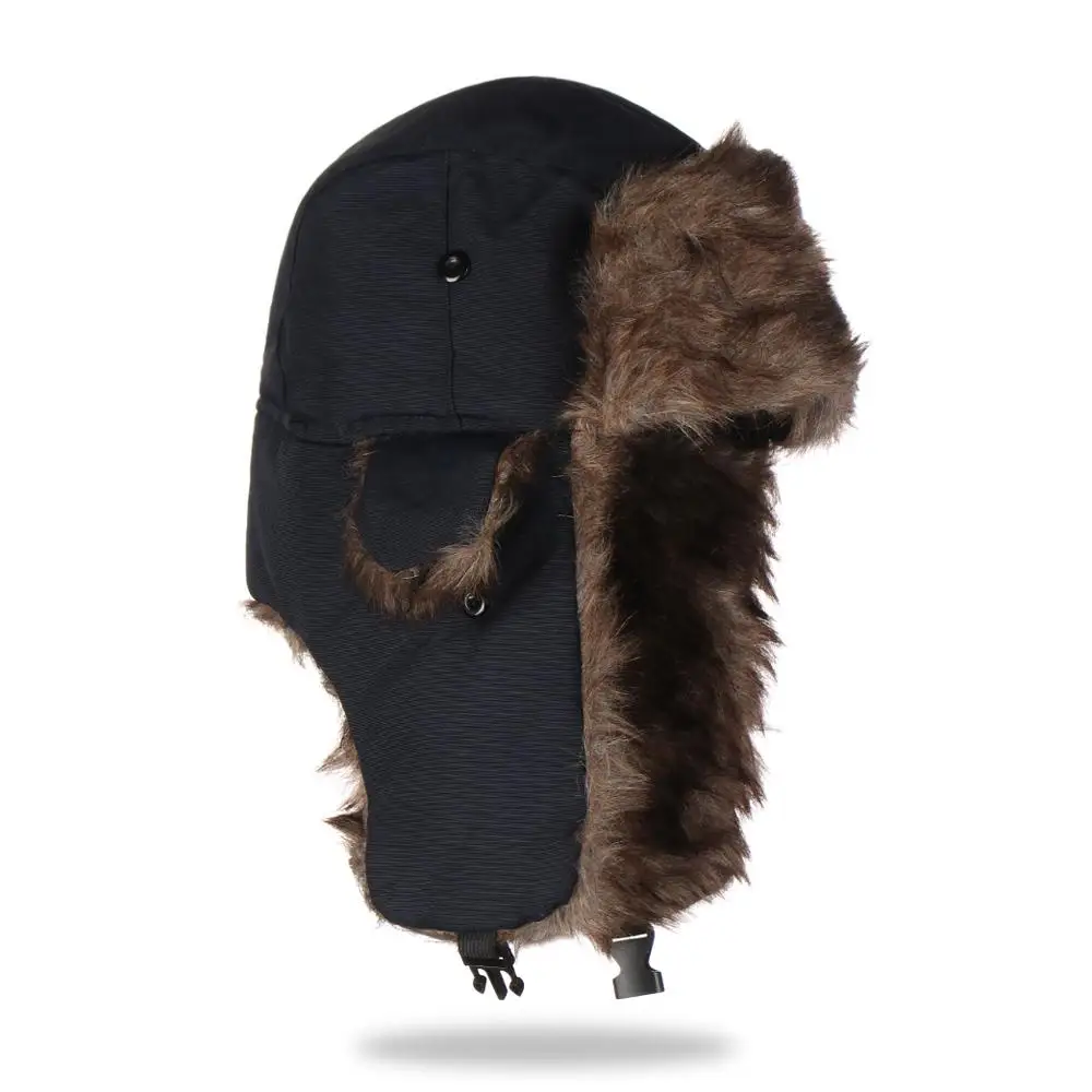 

Men Women Earflap Fur Winter Cap Winter Hats Ski Hat Russian Ushanka