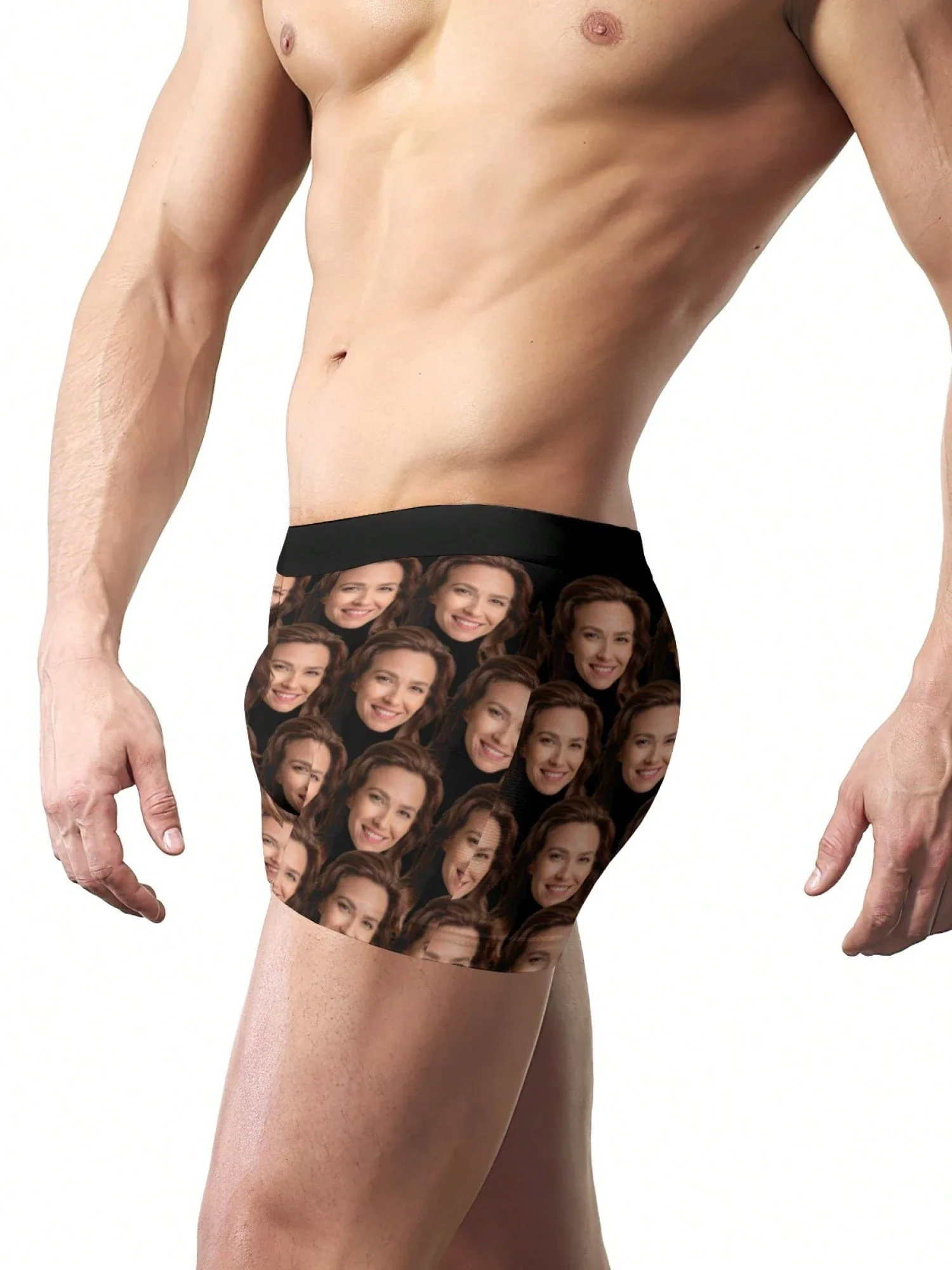

Мужские трусы-боксеры с индивидуальным принтом лица — персонализированный подарок с фотографией