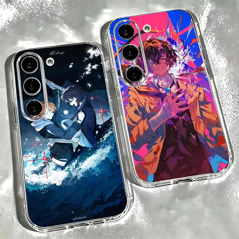 Anime Bungo Stray Dogs-s Phone Case Clear Case For Samsung S26 S25 S24 S23 Plus Ultra Galaxy A34 A54 A13 A23 A33 A53 Transparent