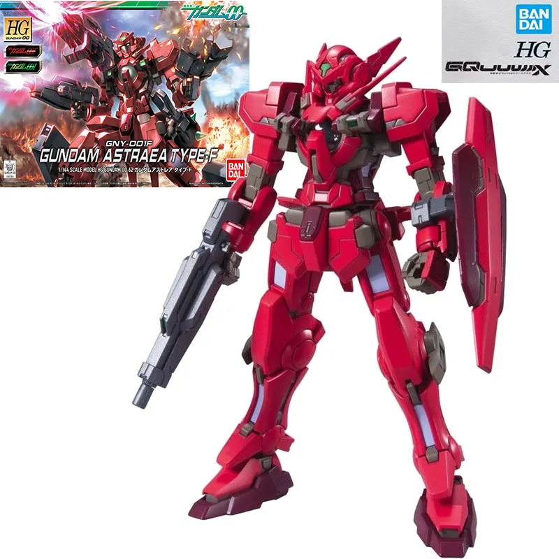 بقعة الأصلي بانداي HG 1/144 GNY-001F GUNDAM ASTRAEA TYPE.F شخصية الرسوم المتحركة عمل التجمع نموذج لعب الأطفال هدية