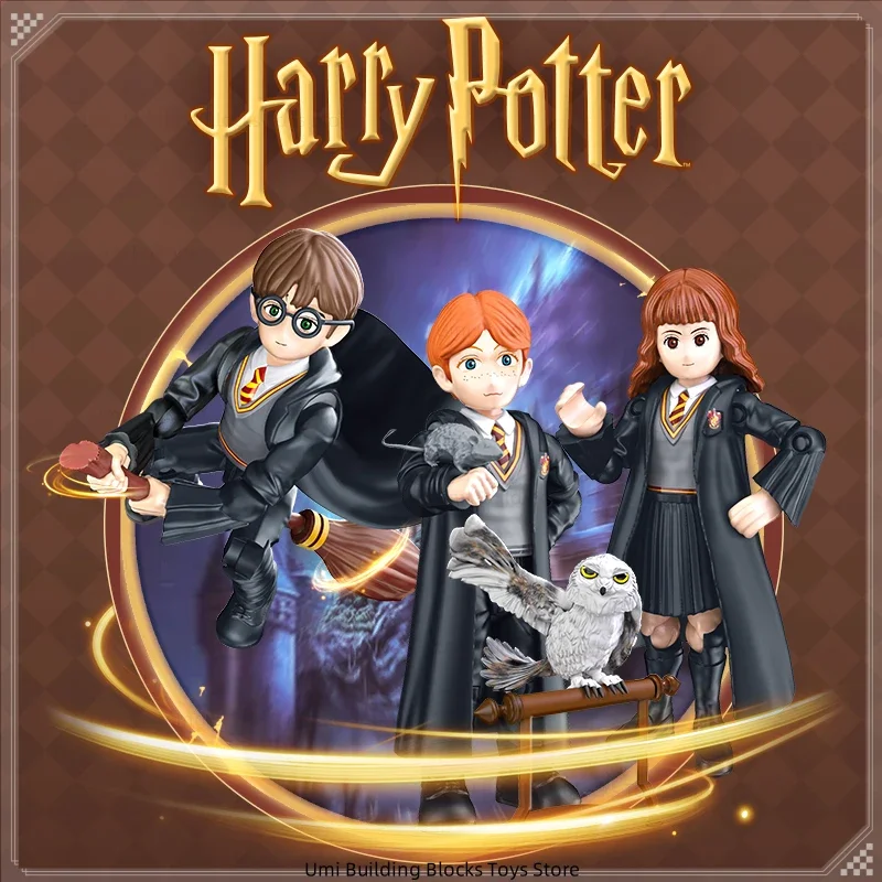 Harry Potter Series Ermione Granger Ron Weasley Movable Doll Anime Character Image Model Ornaments Children's Holiday Gifts