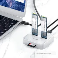 MAIWO K3016SD Dual M.2 SSD Docking Bay 10Gbps SATA/NVMe SD Card Reader Station Solid State Drive Enclosure Case Holder Adapter