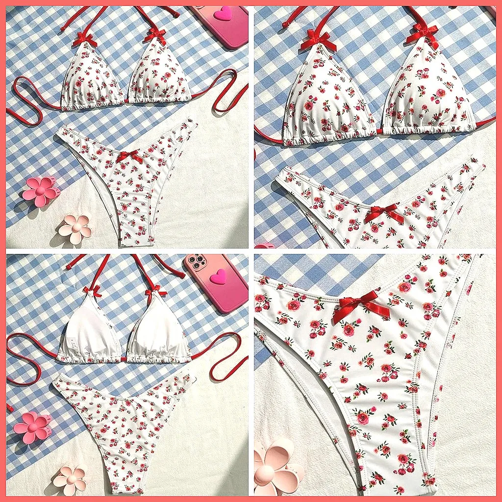 

2026 Sexy Brazilian Bikini Set for Women, Push Up Bathing Suit & High Waist Bottom Beachwear