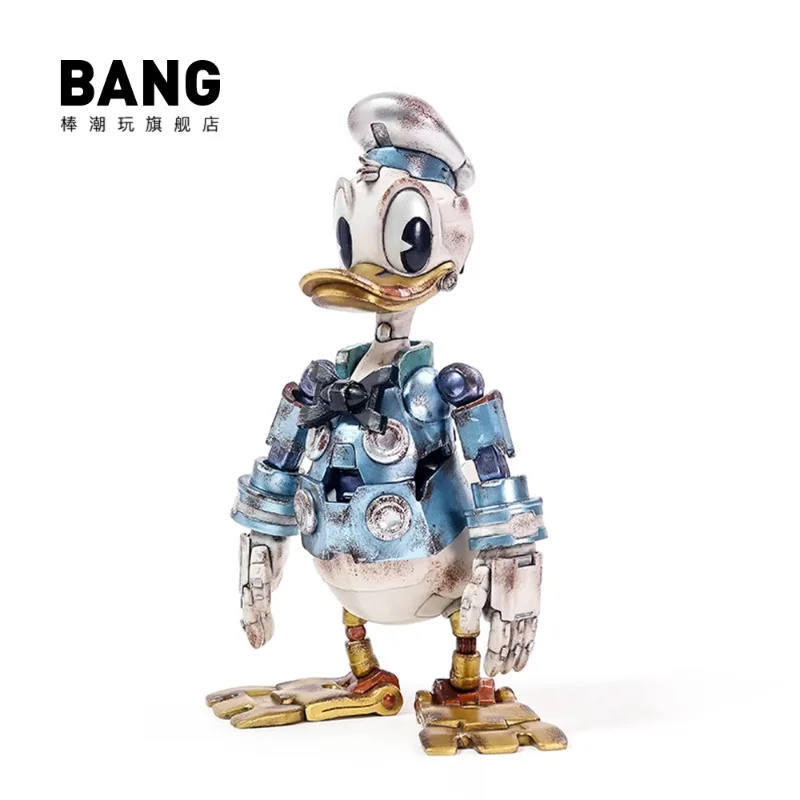 Disney 15CM Mechanical Donald Duck Anime Figure Influx of Play Hand Puppet Ornaments Surrounding Action Figure Gifts Dolls Toys