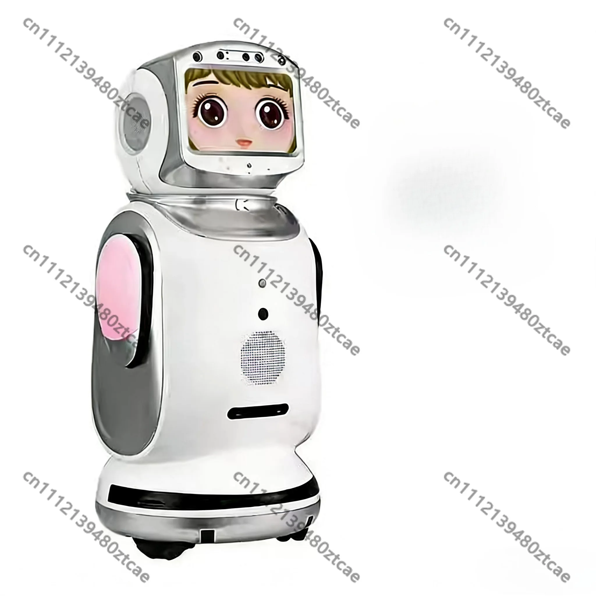 Smart Welcome Robot, AI Dialogue Early Education Chat Robot, Multifunctional Home Projection Companion Robot for Family Use