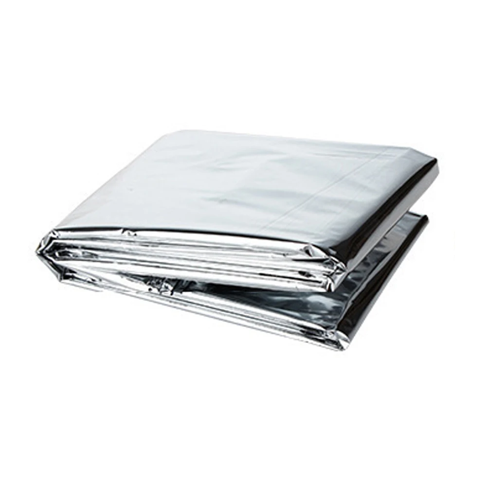 10-30Pack Outdoor Life-Saving Blanket Aluminum Foil Solar Emergency Blanket 130x210cm Silver Thermal Insulation Blanket