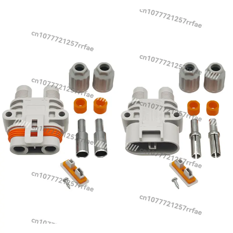 

High current 120A1200V parking air conditioning plug, electric forklift generator anti detachment male and female connector