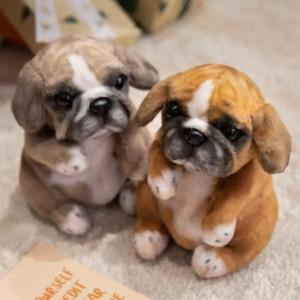 ตุ๊กตาสัตว์น่ารัก ตุ๊กตาพุดเดิ้ล ปั๊ก จำลองลูกสุนัขขนฟูนุ่มน่ารัก เหมือนจริง นั่งได้ ของขวัญวันเกิด